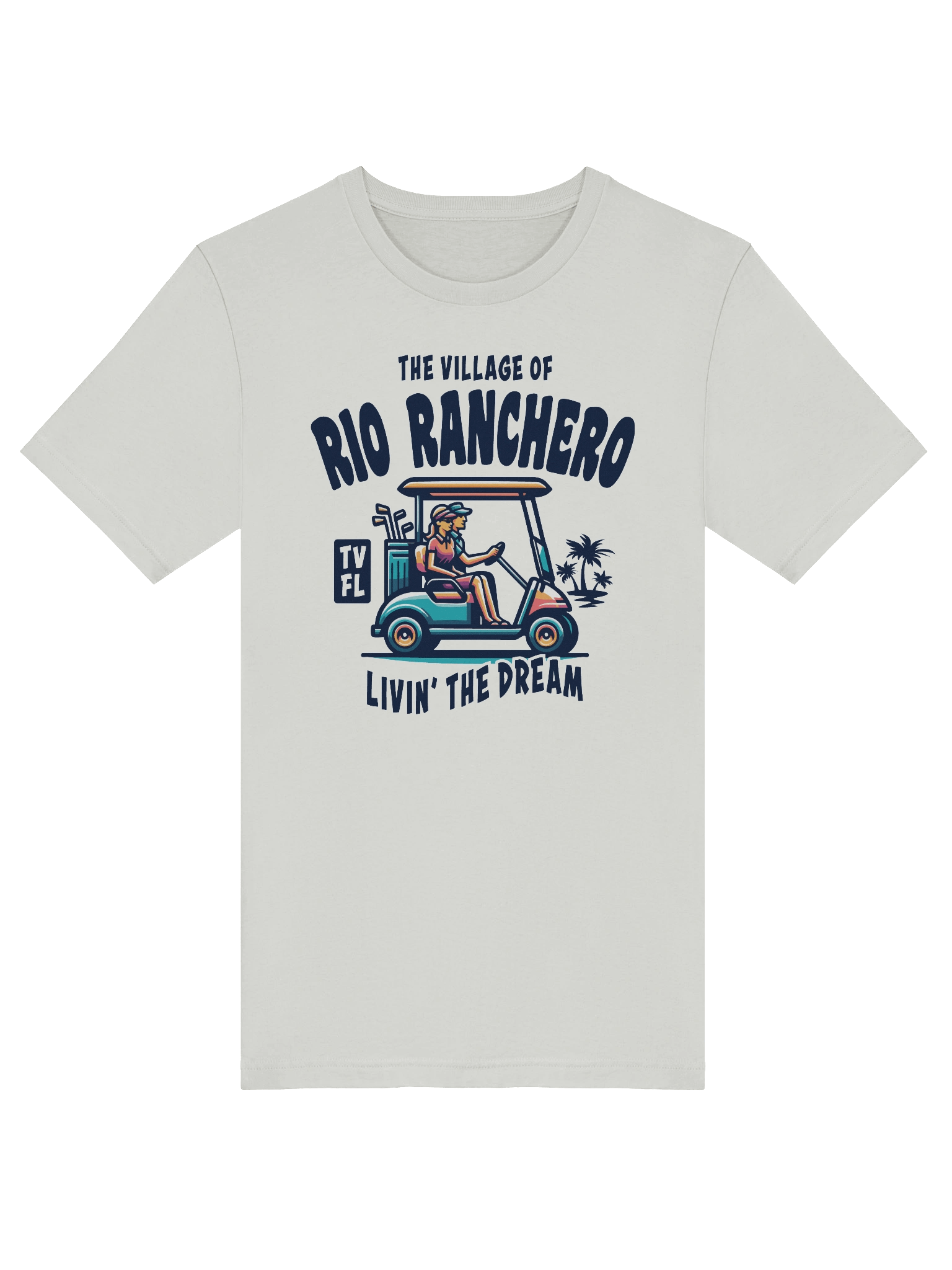 The Village of Rio Ranchero TV FL Golf Cart Design T-Shirt product image (37)