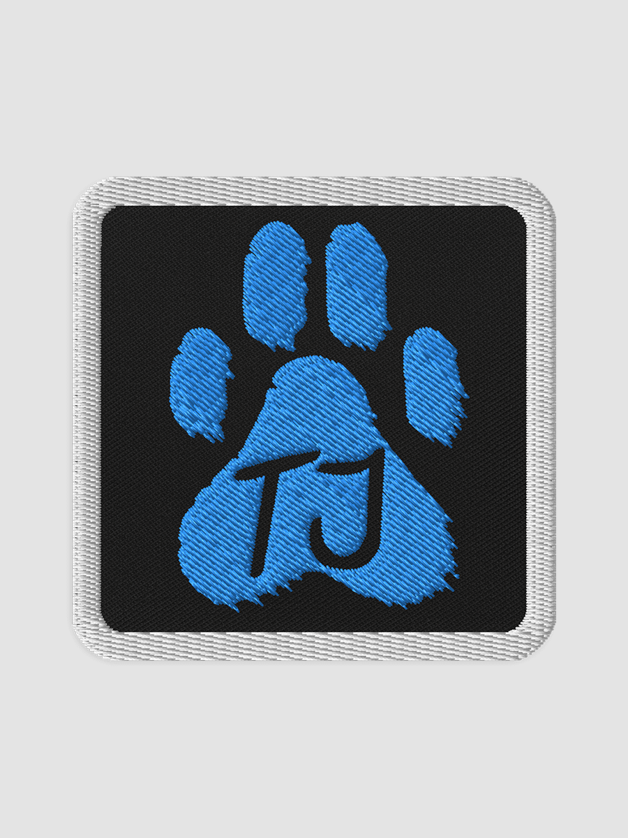 TJ Paw Embroidered Patch - Square (Blue detail) product image (1)