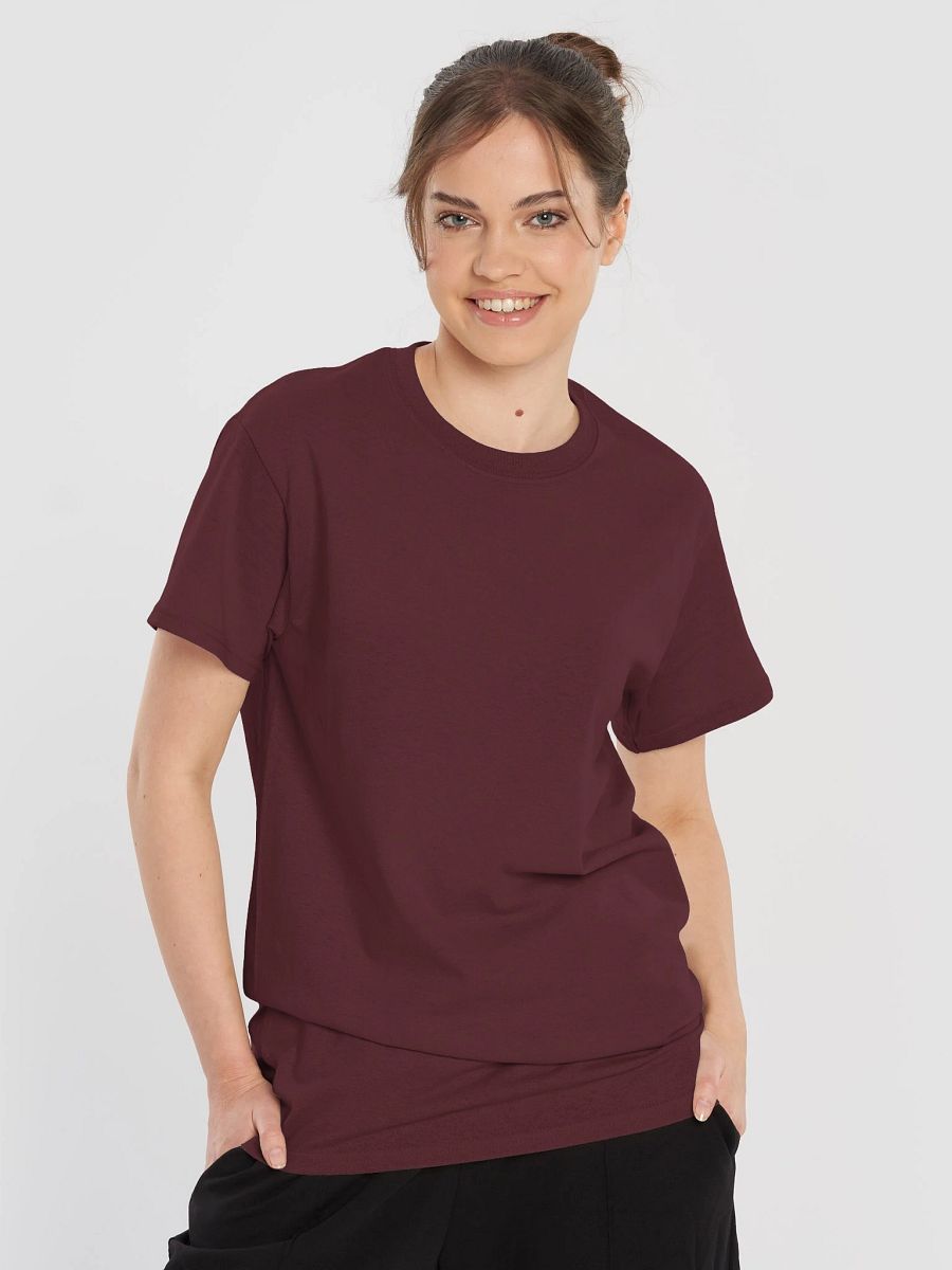 Plain Color Maroon T-Shirt product image (1)