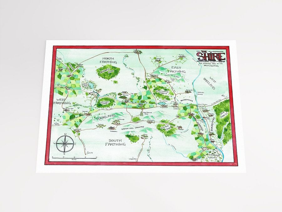 "The Shire" | Printed Map product image (3)
