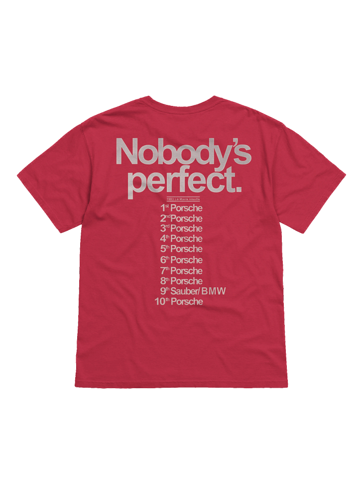 Nobody's Perfect - Mans 1983 Porsche T-Shirt product image (1)