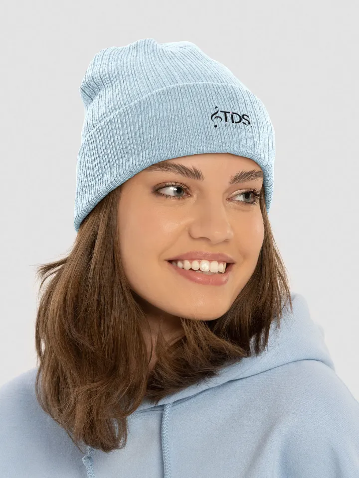 Atlantis Ribbed Knit Beanie - TDS Embroidered Beanie in Black, Maroon, Navy, Gray, Mustard, Light Blue, Olive, and Mint product image (29)