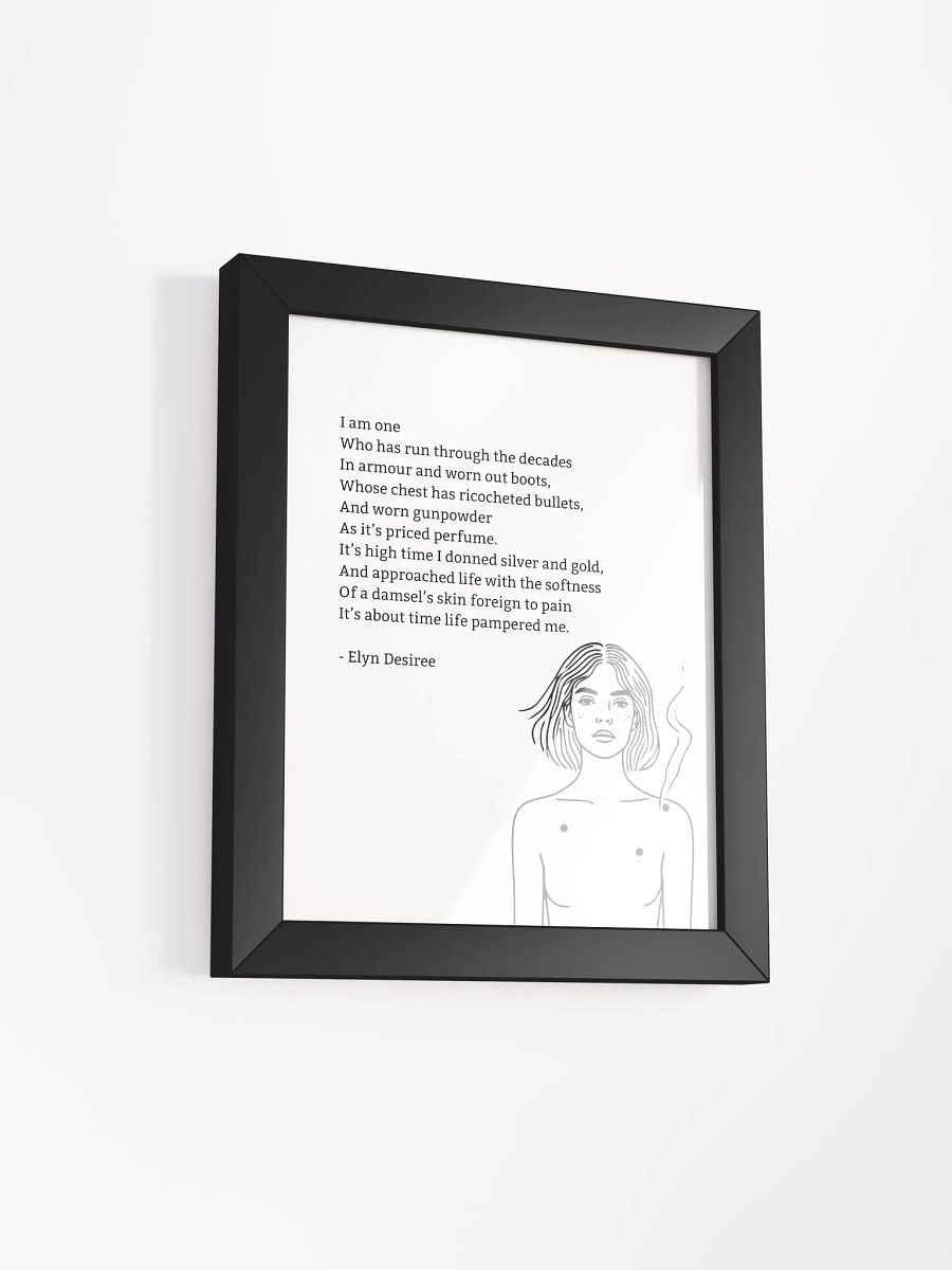 Gunpowder Poem Framed Matte Poster product image (3)