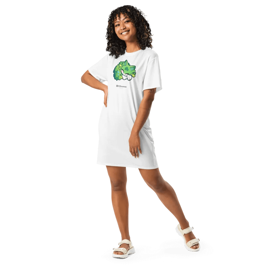 Sleeping Chloe • T-shirt Dress (White) product image (5)