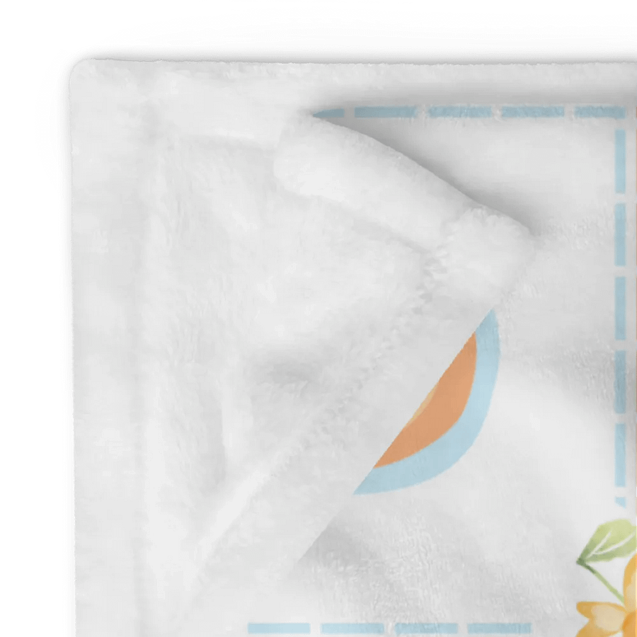 Mantita Para Bebé Ositos, Corazones y Flores en Azul product image (24)