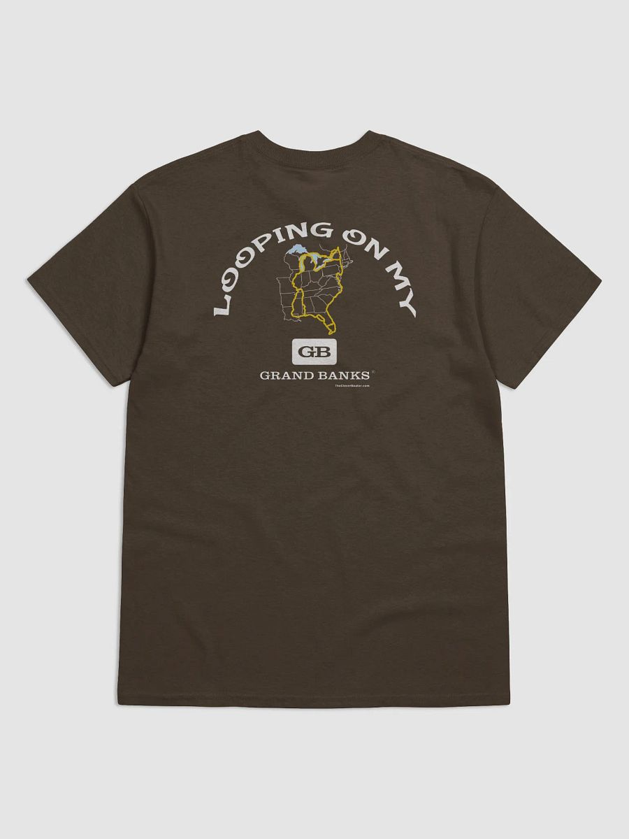 Looping On My Grand Banks - T-Shirt - Dark Shirt w/White Logo product image (2)