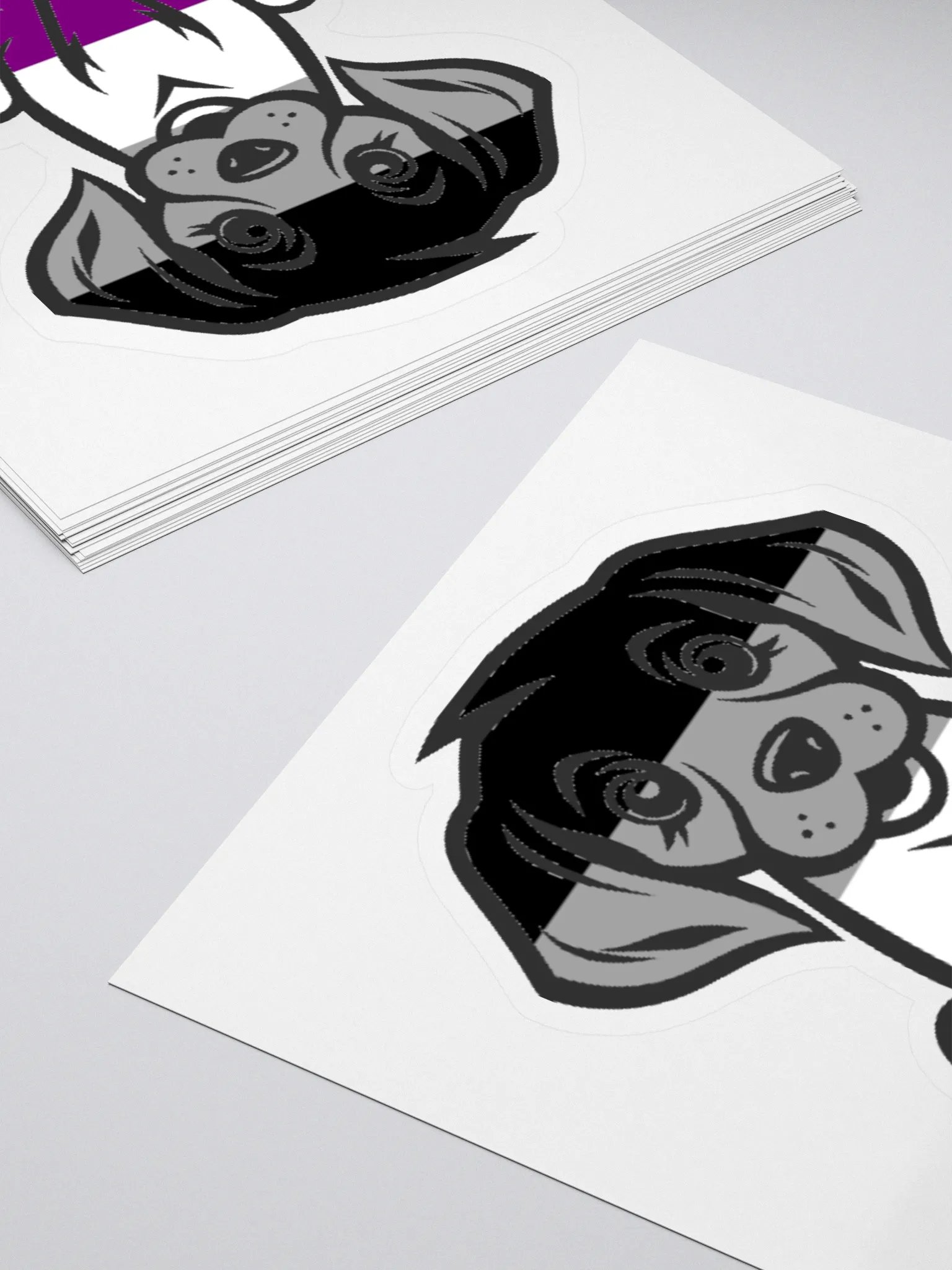 Asexual Pride Puppy Sticker product image (4)