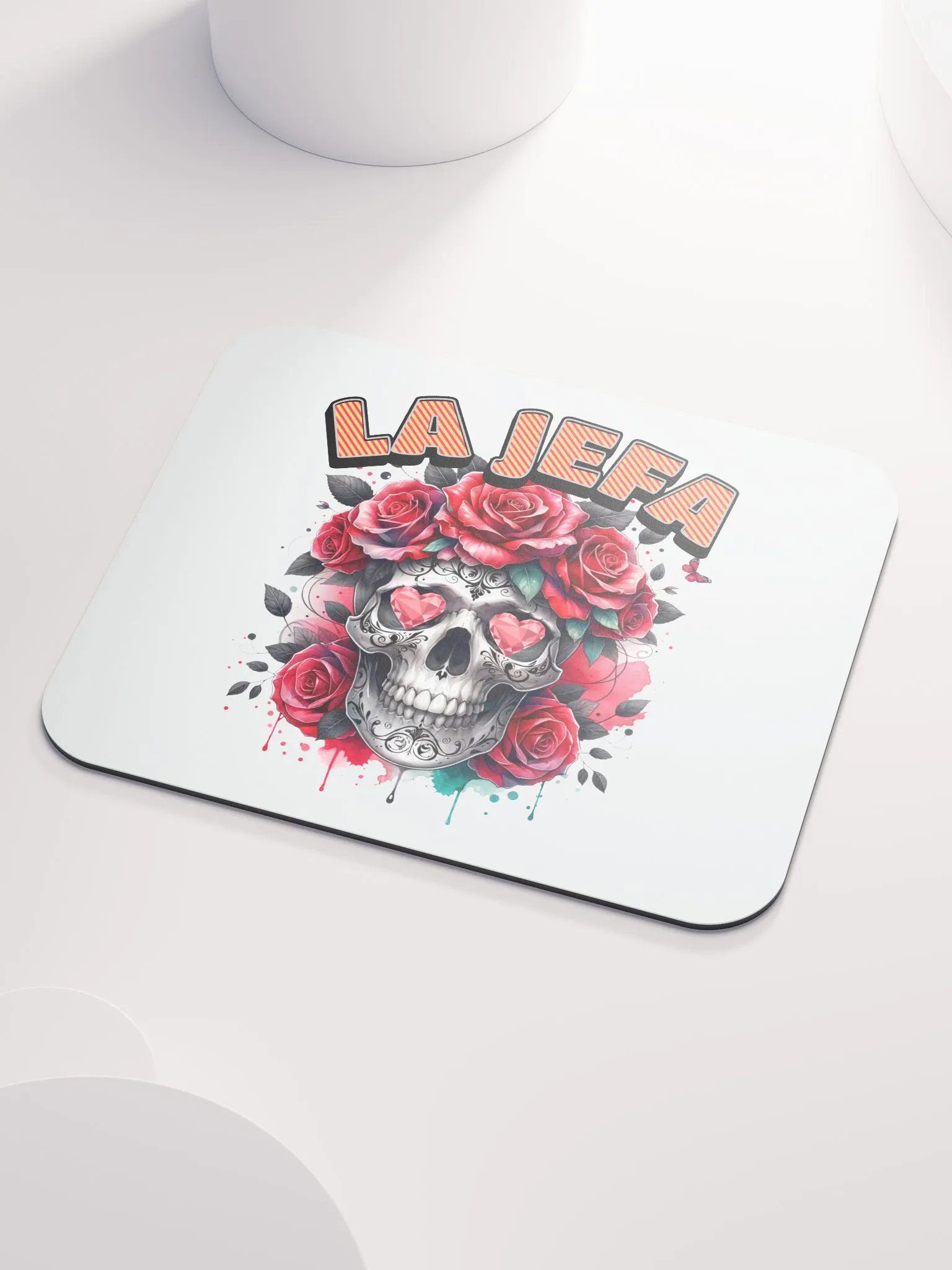 La Jefa Skull The Boss Rose Mouse Pad product image (3)