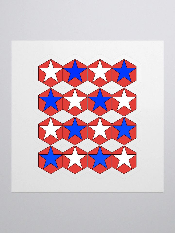 Stars Within Hexagons - Geometrical Design Sticker product image (1)