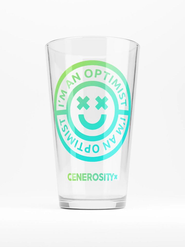 GX I'm an Optimist Pint Glass product image (1)