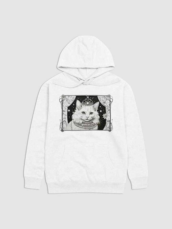 The Duchess, purrfect elegance and poise white hoodie product image (1)
