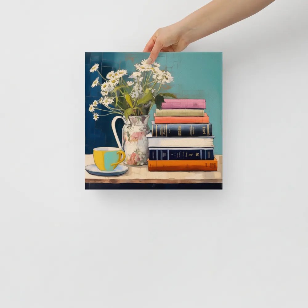 Art2401-30 Books and Tea Still Life - Canvas Print - sm product image (10)