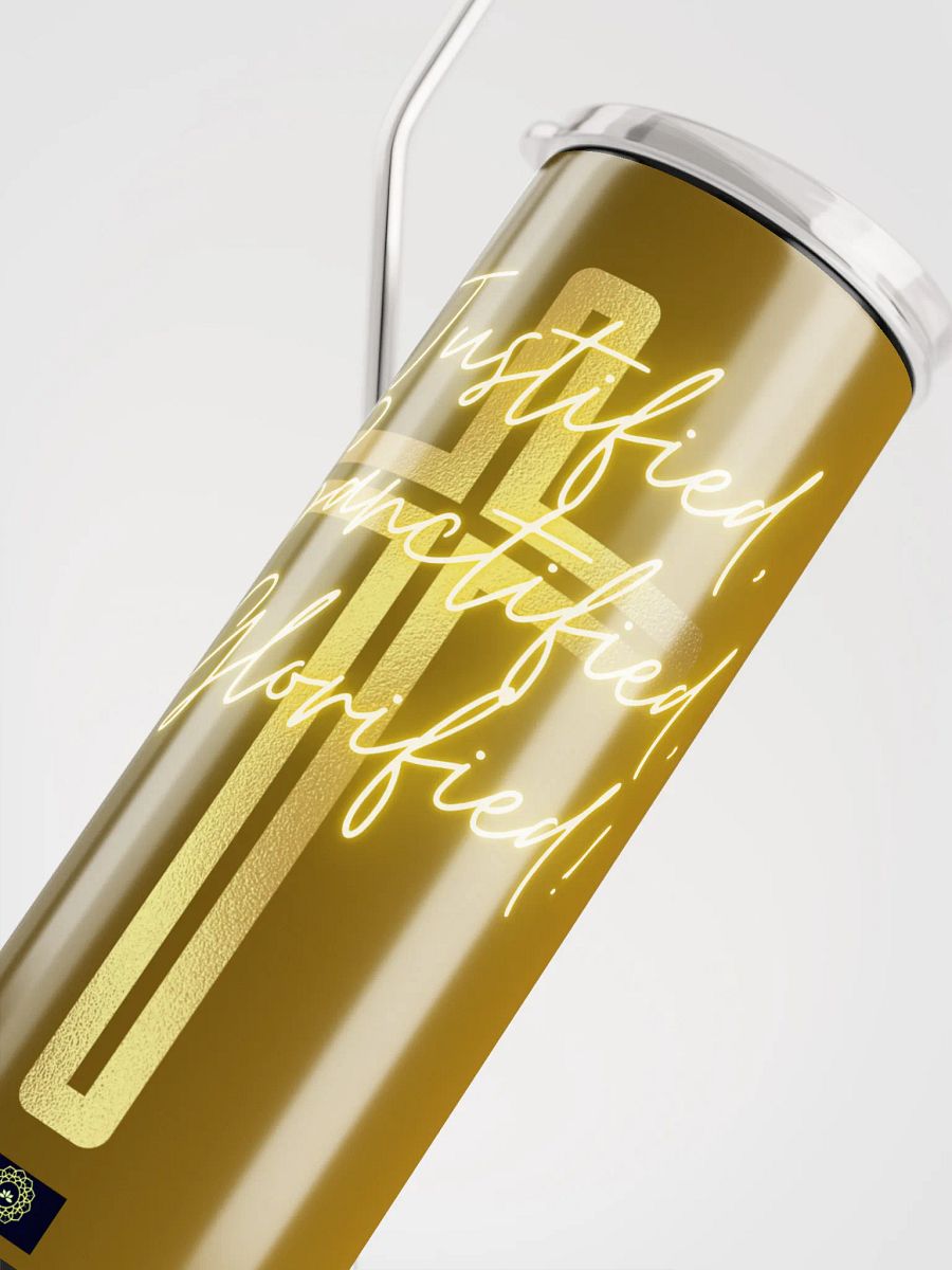 Justified, Sanctified, Glorified! Stainless Steel Tumbler product image (5)
