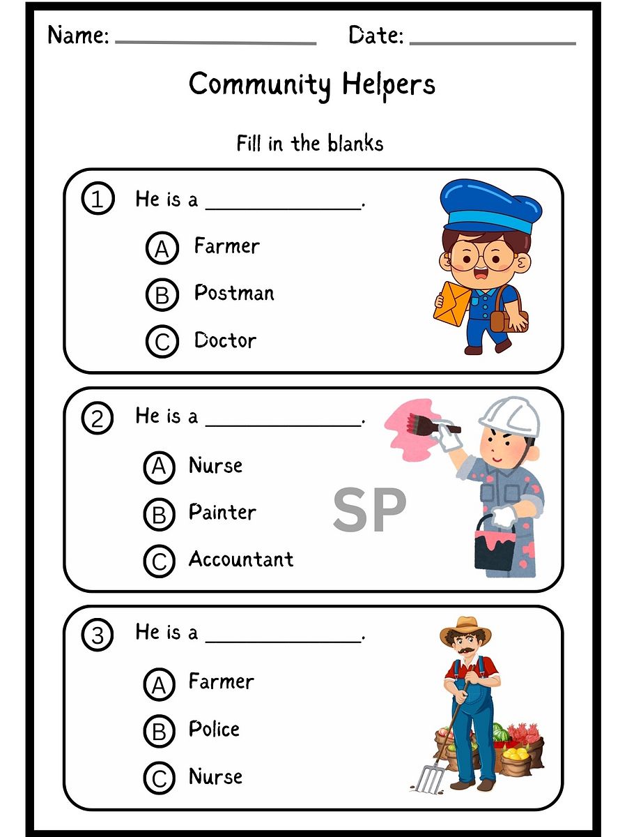 Community Helpers Worksheets Activities – Engaging Printables for Kids product image (3)