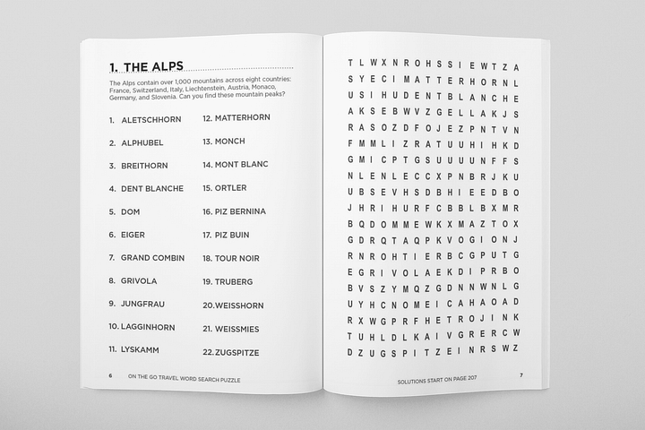 On The Go Travel Word Search product image (2)