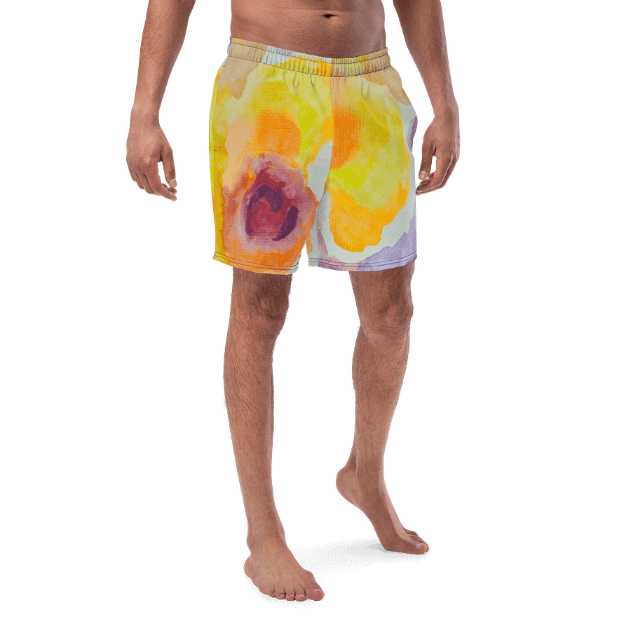 Red and Yellow Watercolor Men Trunks product image (1)