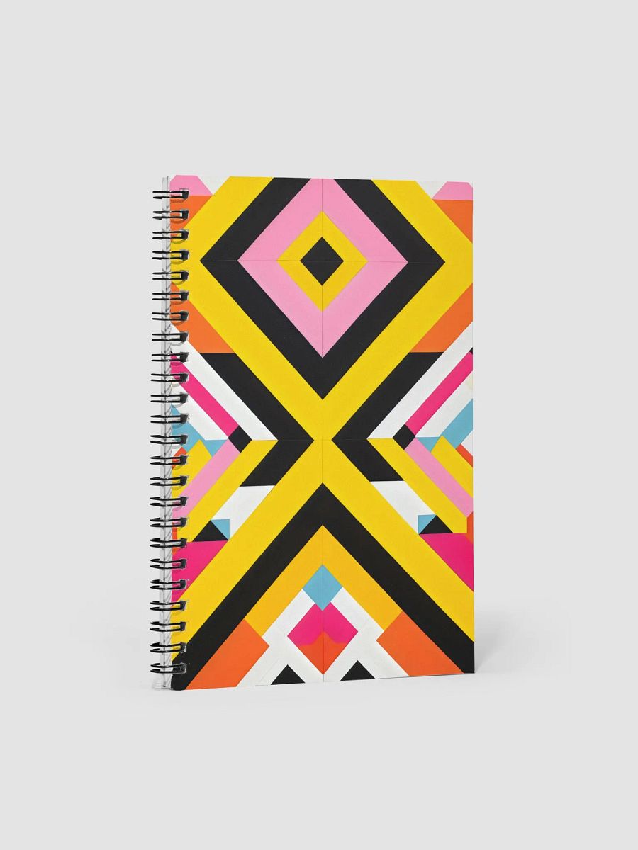 Vibrant Geometric Dreams Spiral Notebook product image (1)