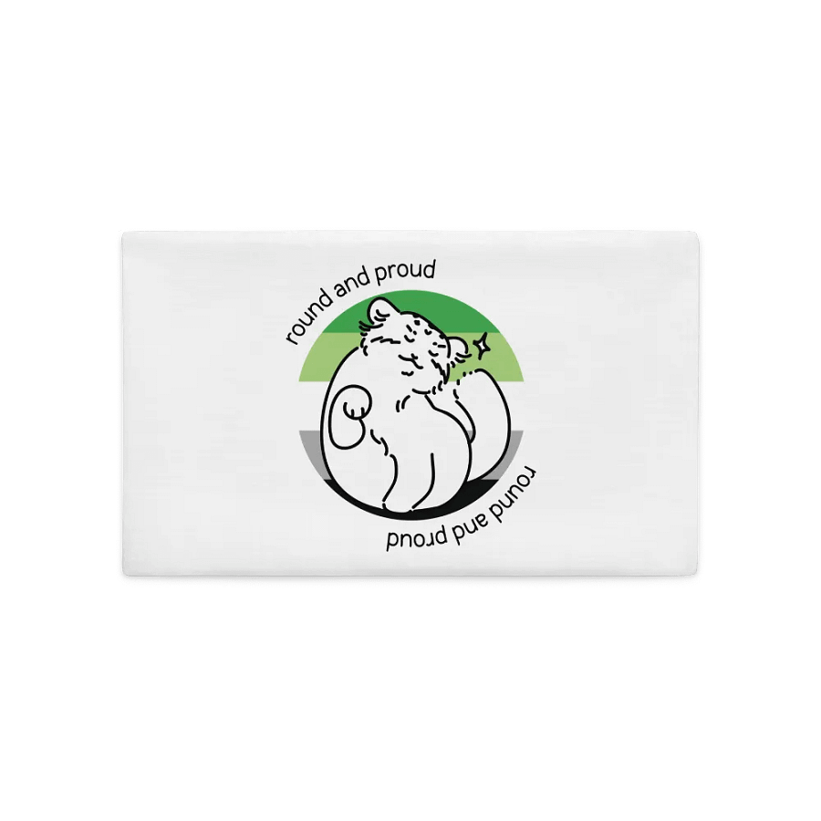 Round and Proud Manul Aromantic Version - Pillow Case product image (2)