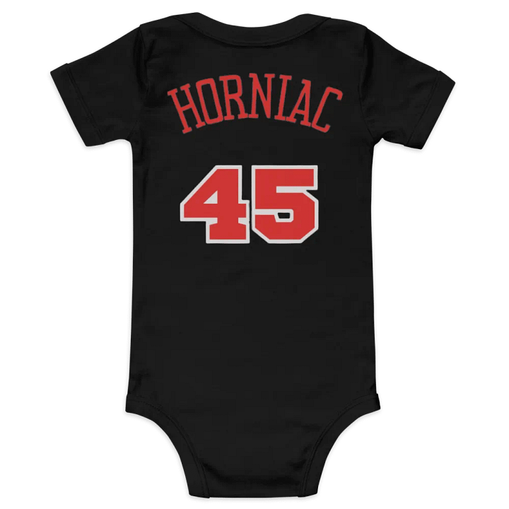 Horns Over Hoops Logo Baby Onesie product image (1)