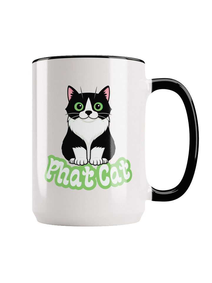 Phat Cat Mug (Green) product image (1)
