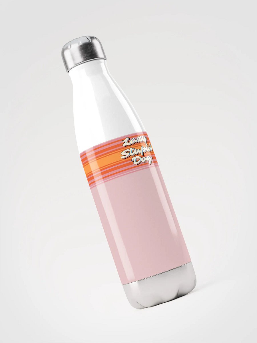 "Lazy Stupid Dog" Stainless Steel Water Bottle product image (3)