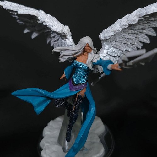 #wip from the stream tonight. Now for a whole week off stream for the holiday. We will resume this fierce archangel next Sund...