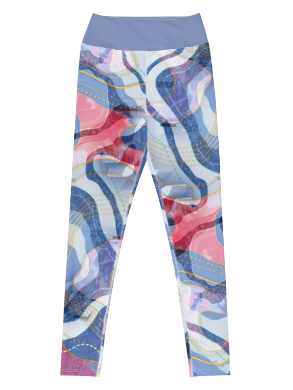 Tectonic map-Yoga Leggings product image (2)