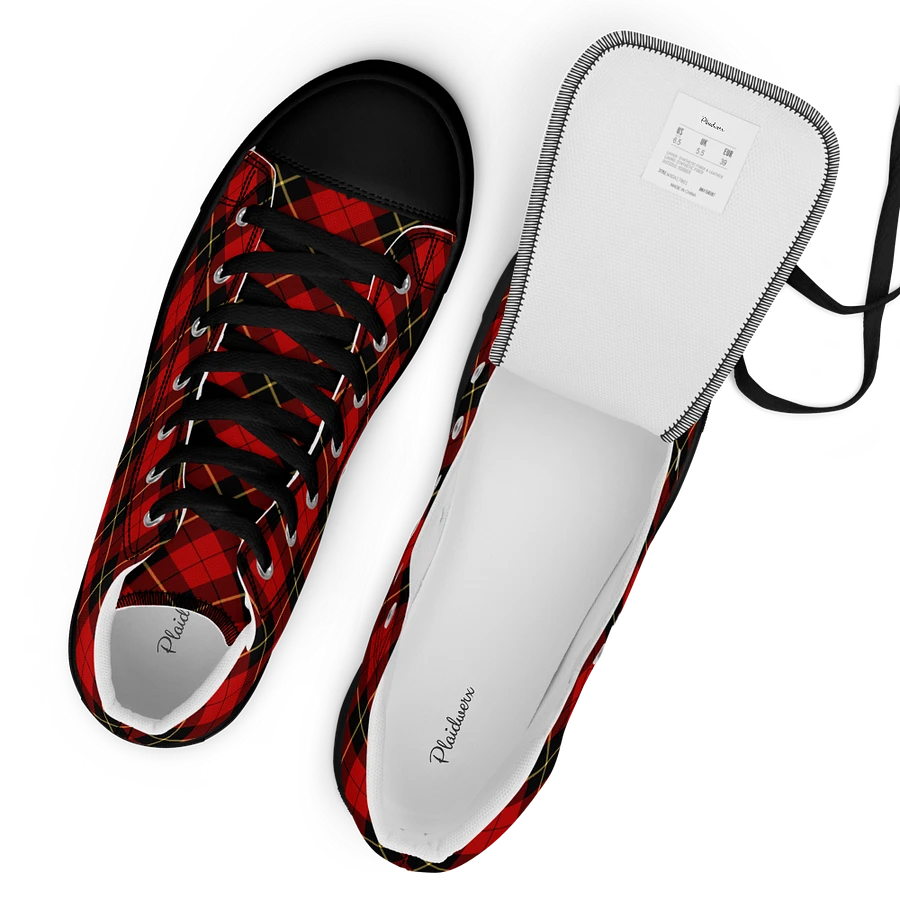 Wallace Tartan Men's High Top Shoes product image (17)