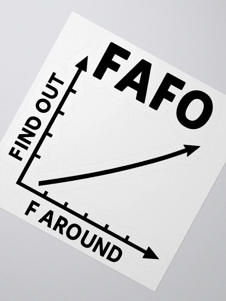 FAFO Sticker (Black) product image (2)