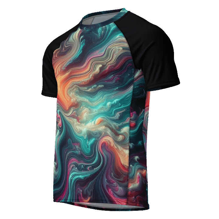 Ethereal Flow Men's Rash Guard | Ai Design product image (1)