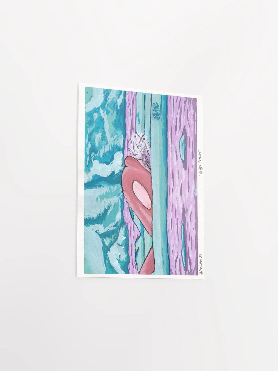vaporwave arctic orca - gouache - print product image (4)