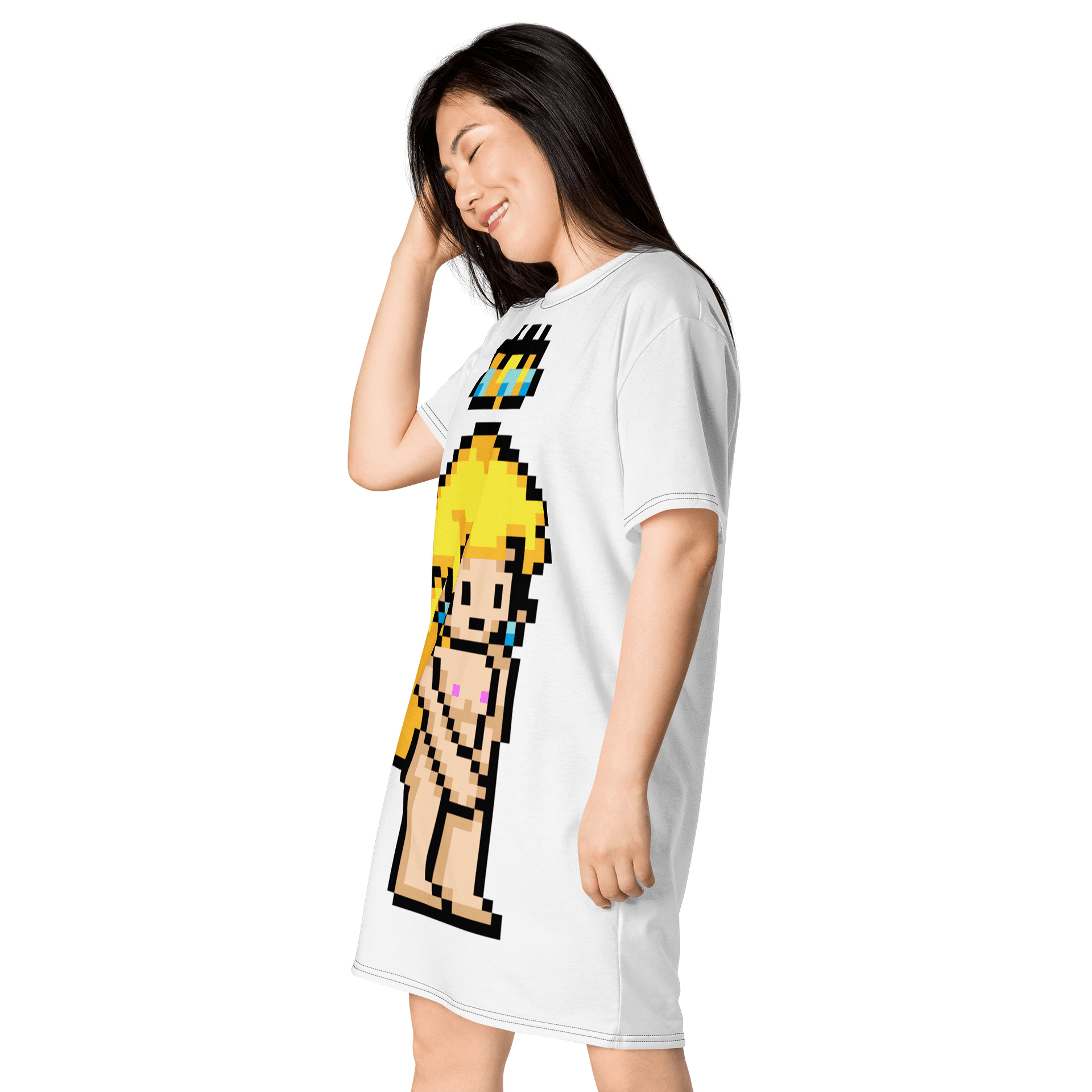 Pixel Queen 👑 T-Shirt Dress #13 product image (3)