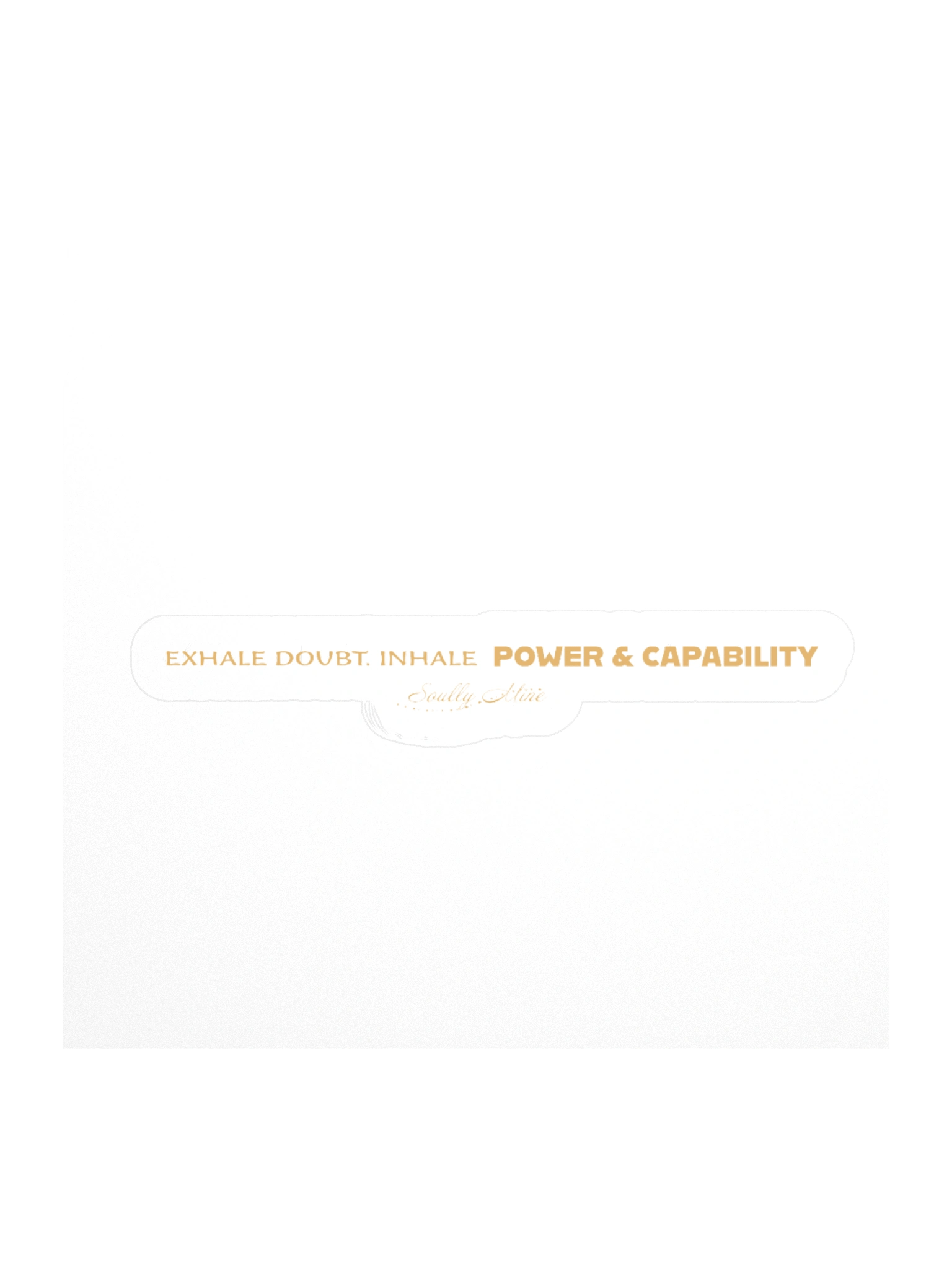 Soully Mine- GOLD PRINT Exhale, Inhale Sticker product image (2)