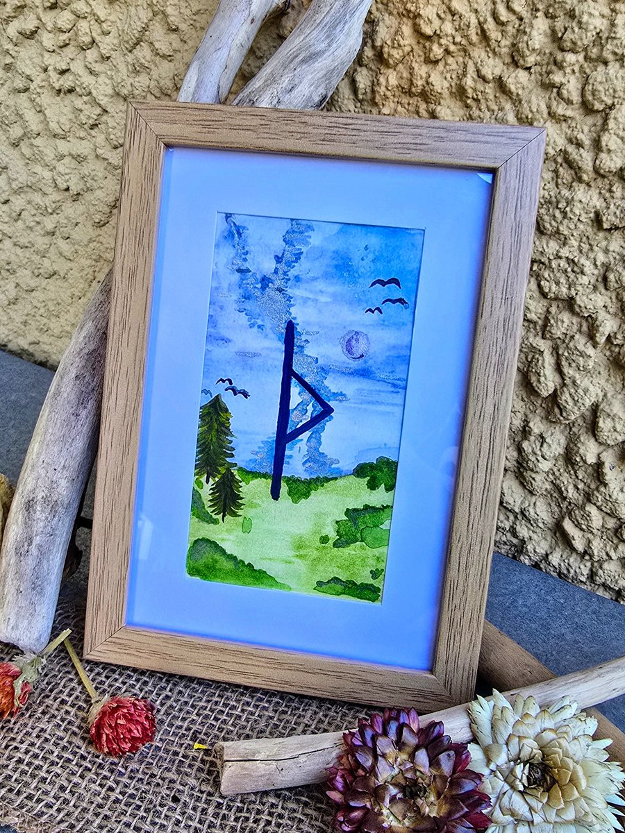 Hand-Painted Thurisaz Rune product image (1)