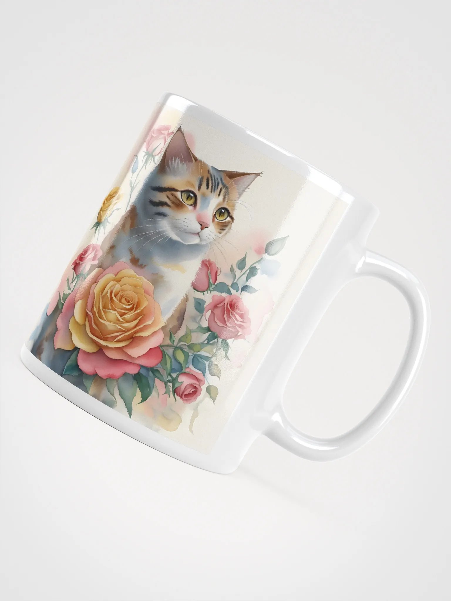 Symmetrical Feline Blooms Mug product image (7)