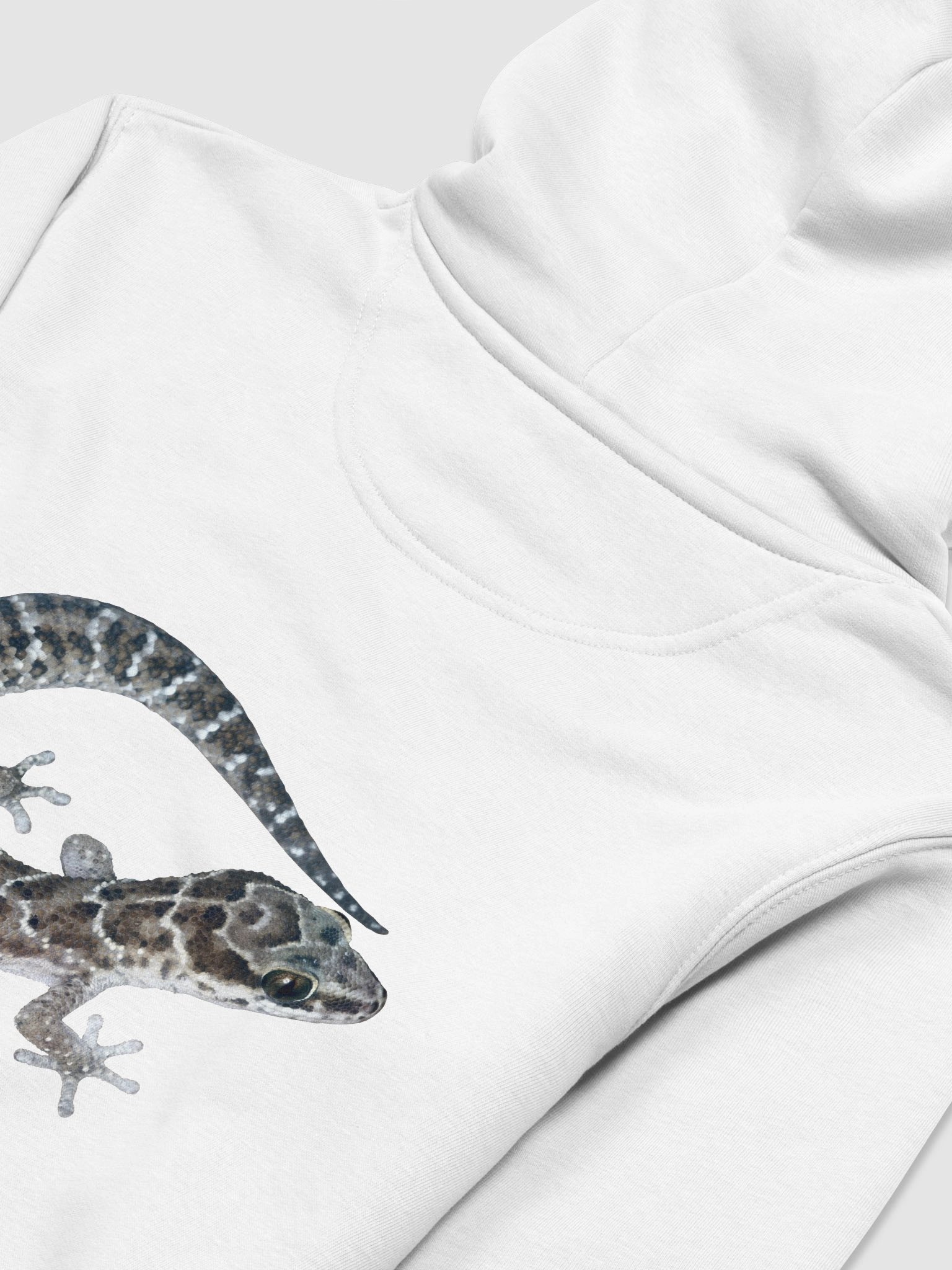Van Son’s Thick-toed Gecko Organic Cotton hoodie -plain product image (3)