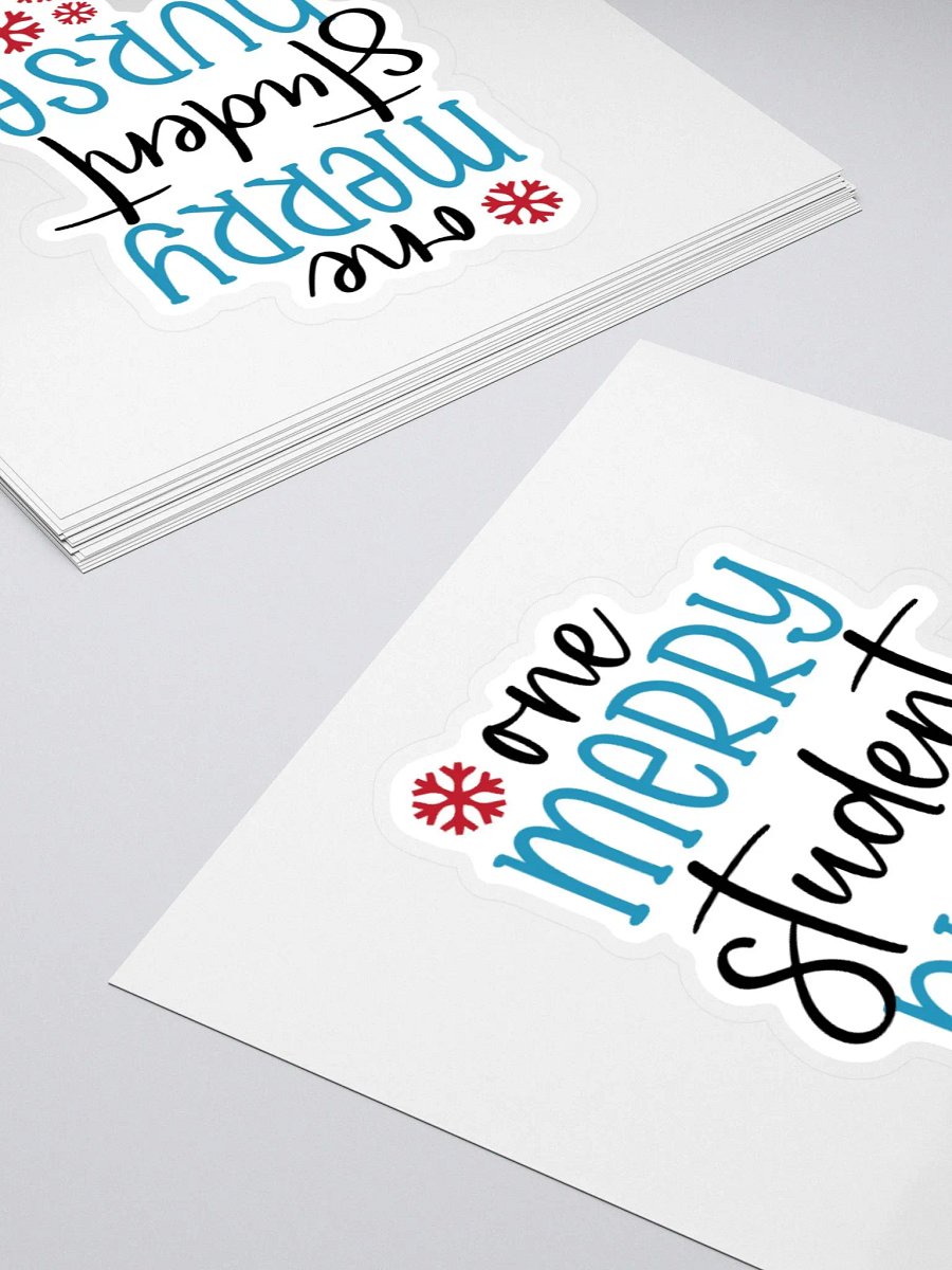 One Merry Student Nurse Sticker product image (10)