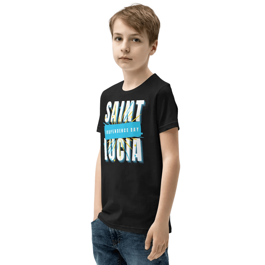 Saint Lucia Independence Day Celebration Youth T-Shirt product image (4)