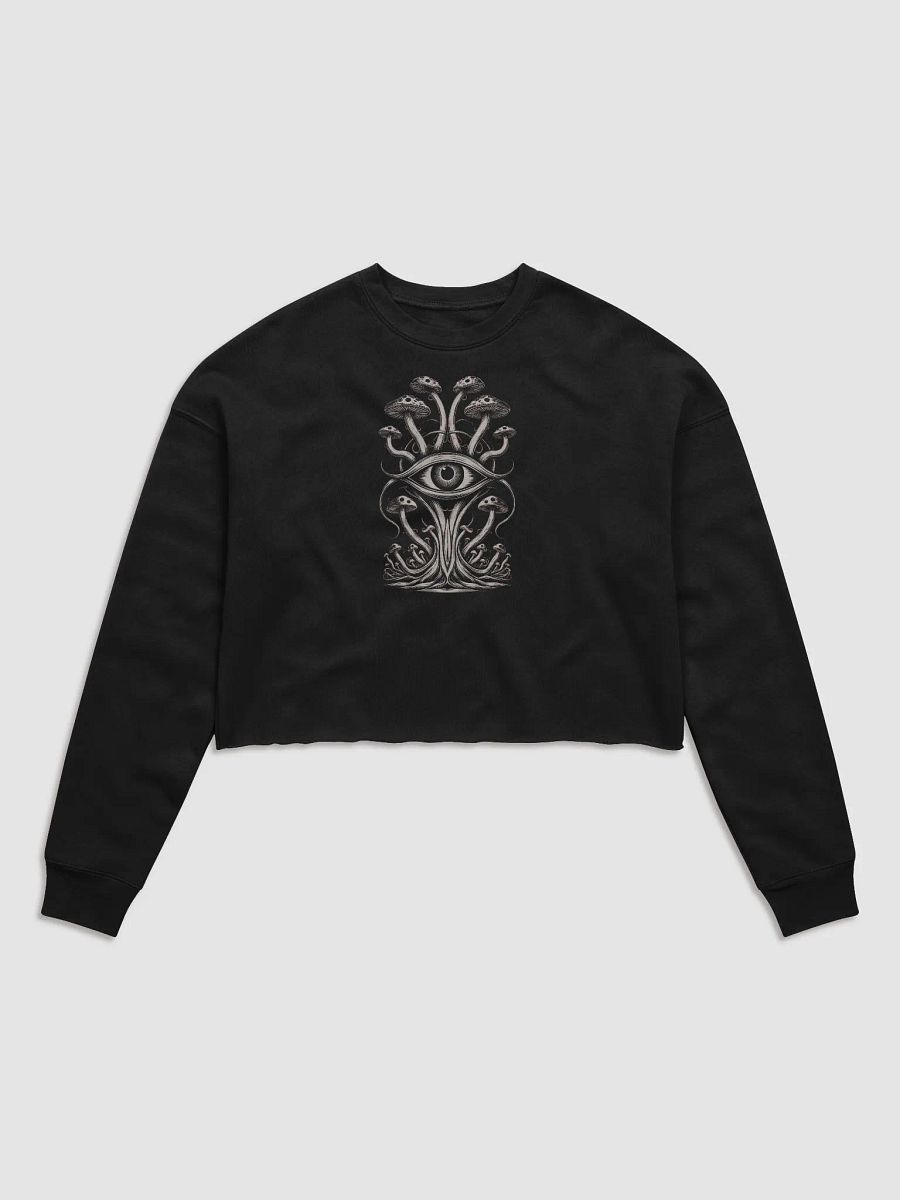Mystical Eye and Mushroom Crop Sweatshirt - FUNGAKULT #15 product image (2)