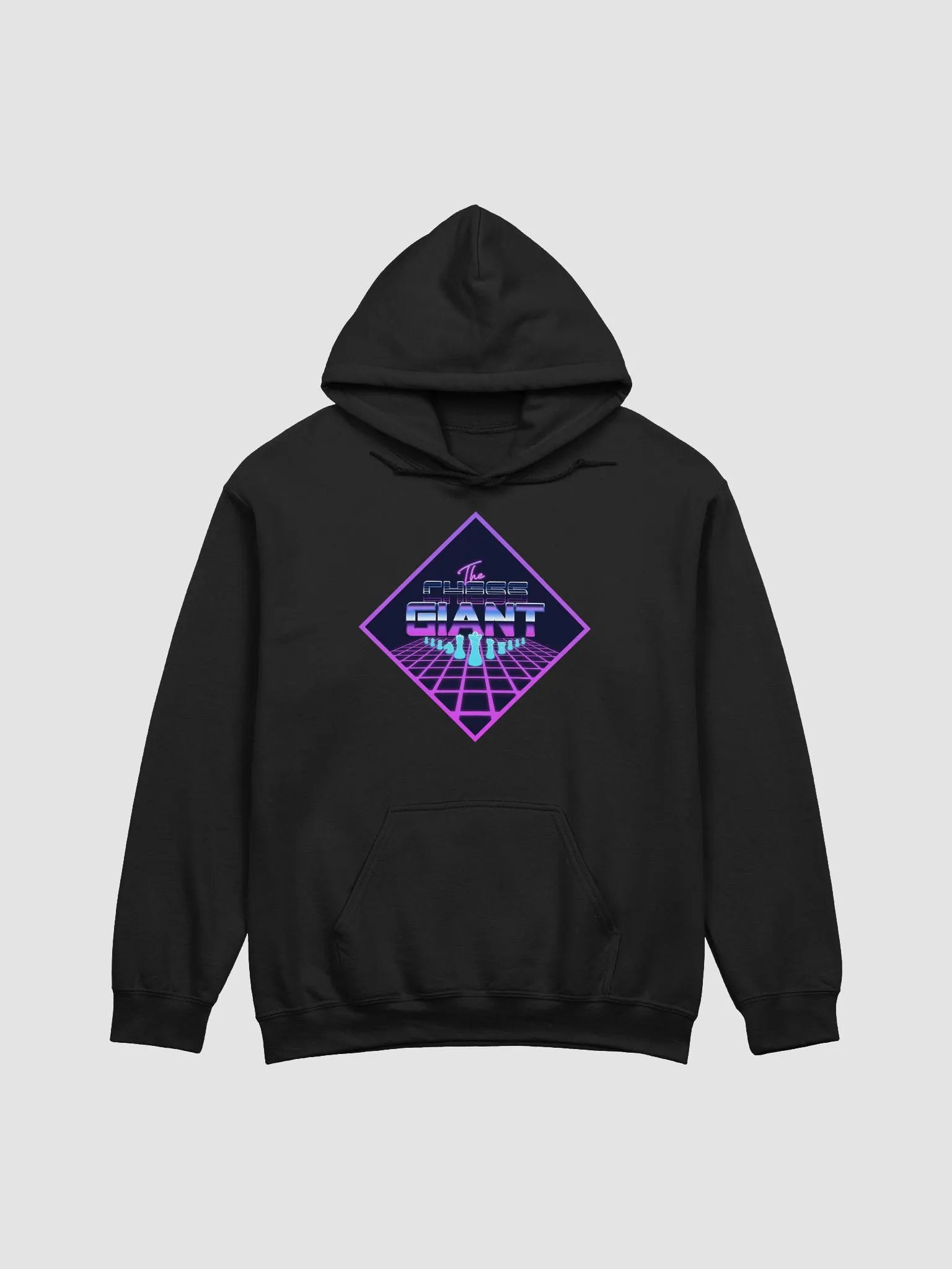 Outrun Chessboard unisex pullover hoodie product image (1)