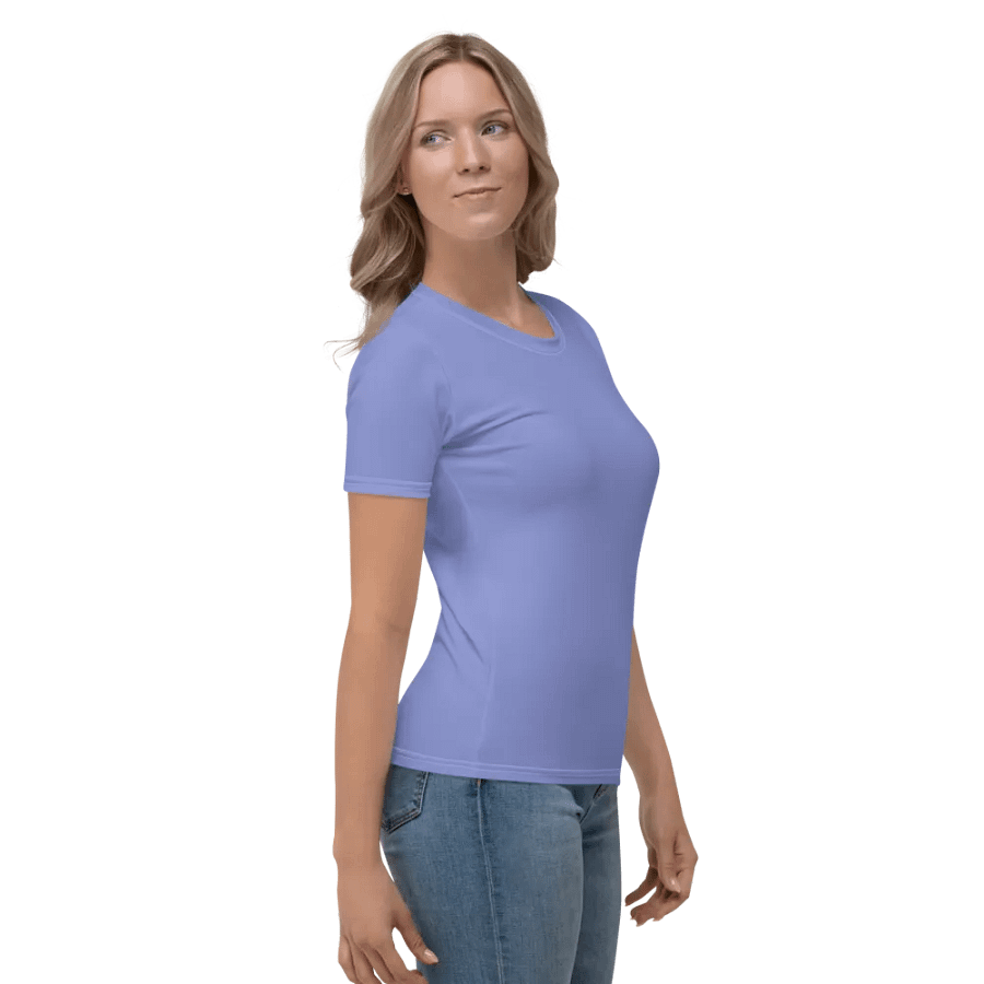 Plain Light Purple True Summer Women's Crewneck Polyester Heavyweight Premium T-Shirt by Treasure Pie product image (5)