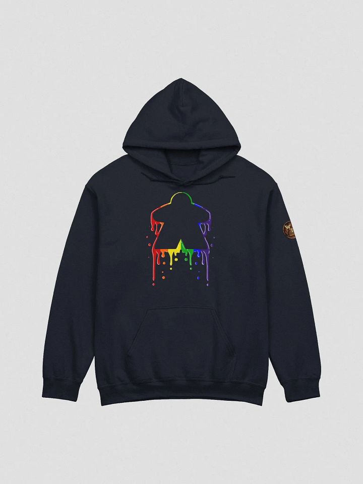 Drippy Rainbow Meeple Hoodie product image (2)