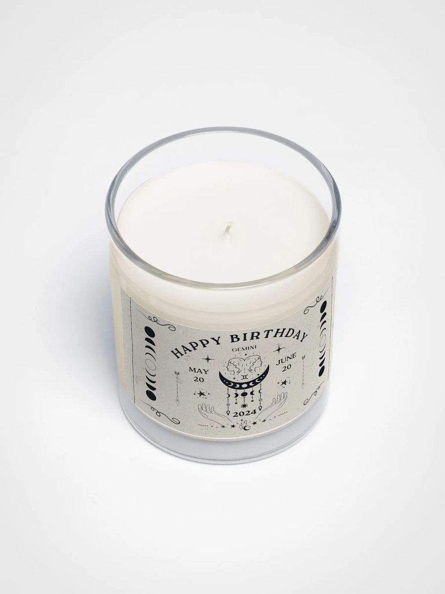 Gemini Celestial Zodiac Birthdate Candle, Constellation Birth Month Birthday Gift product image (5)