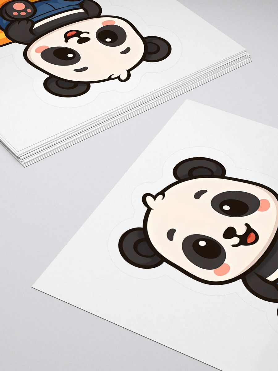 Cute Sticker of Panda on Beach Towel product image (4)