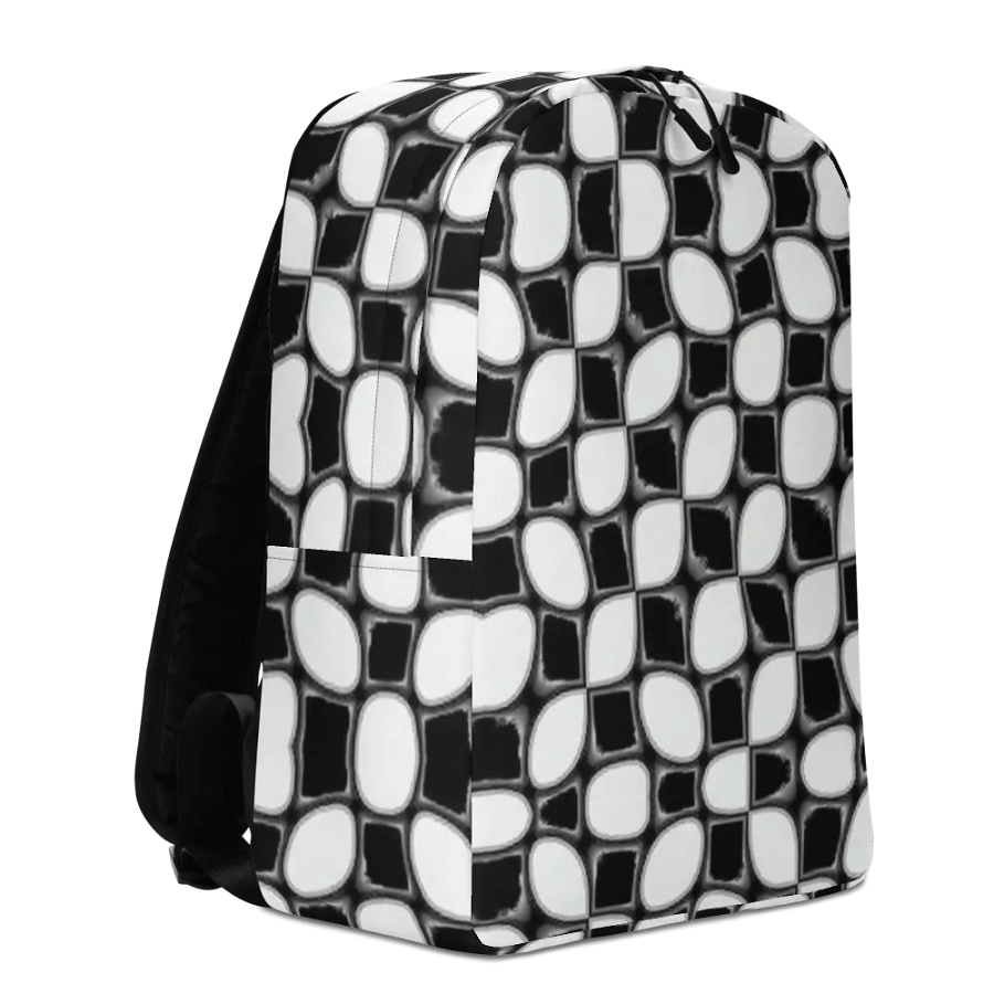 Interconnected Monochrome Grid Backpack product image (2)