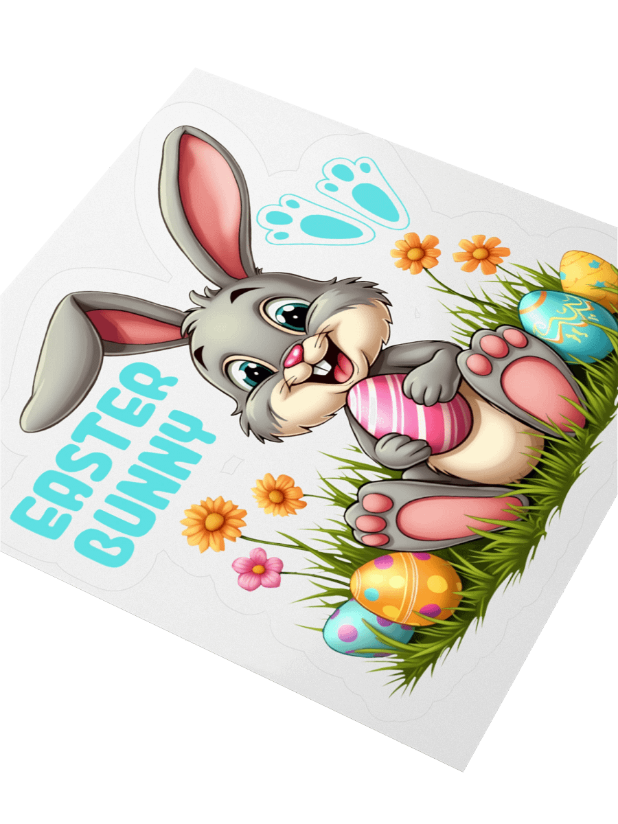 Easter Bunny and Easter Eggs Sticker product image (7)
