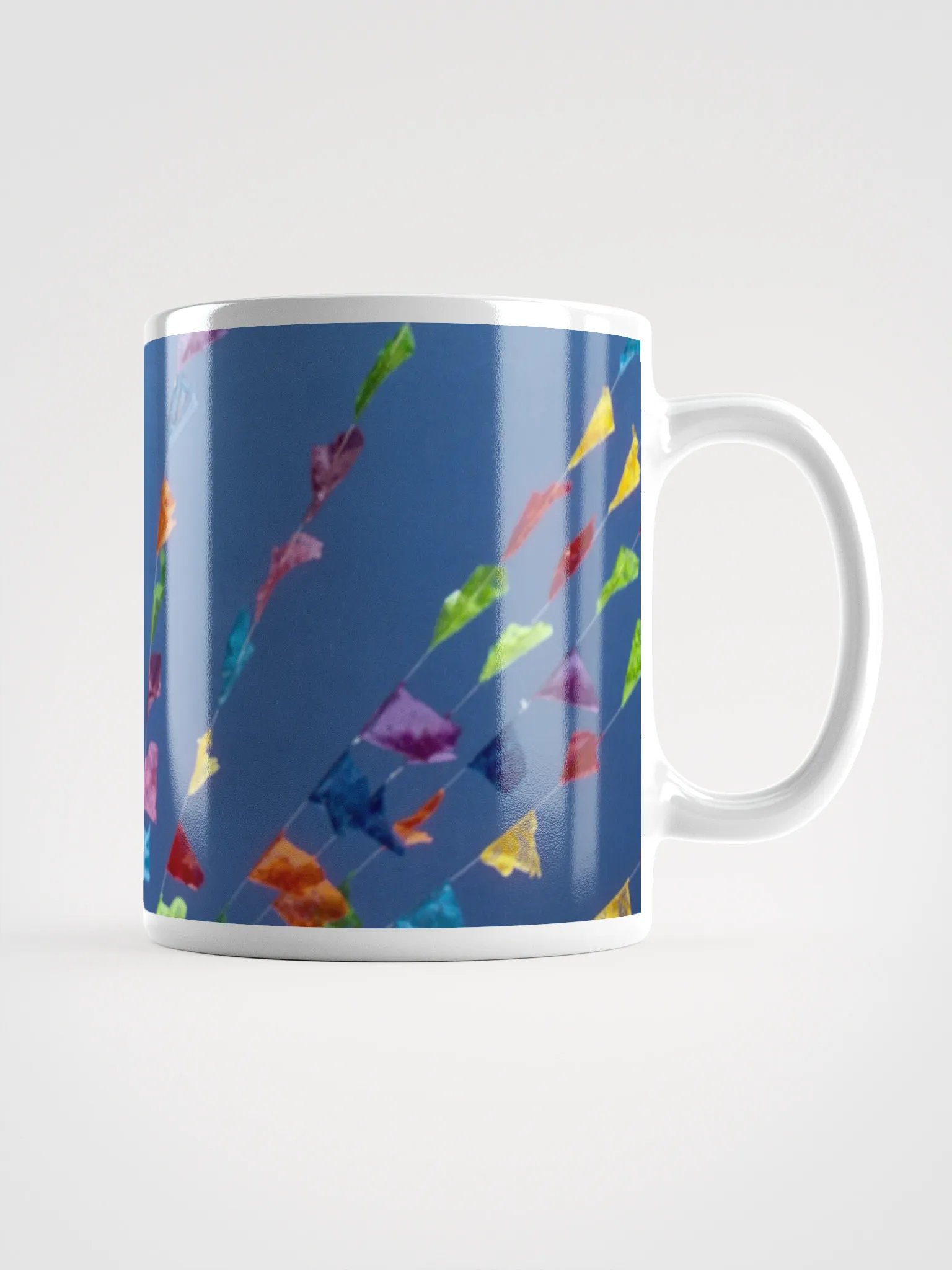 Papel Picado White Glossy Mug product image (1)