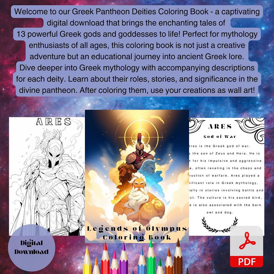 Legend of Olympus Coloring Book product image (4)