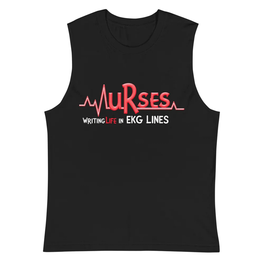 EKG Heartbeat Nurses Muscle Tank product image (2)