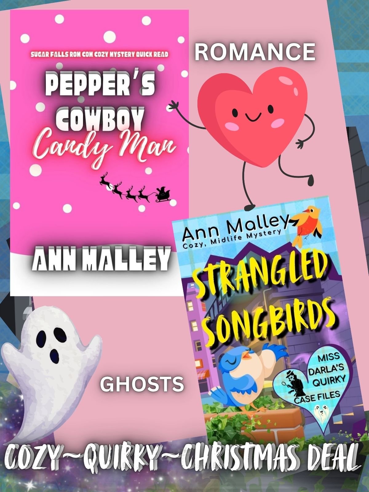 Rom Com Cozy SPECIAL GIFT Bundle--Pepper's Cowboy Candy Man & Strangled Songbirds for free!! product image (1)